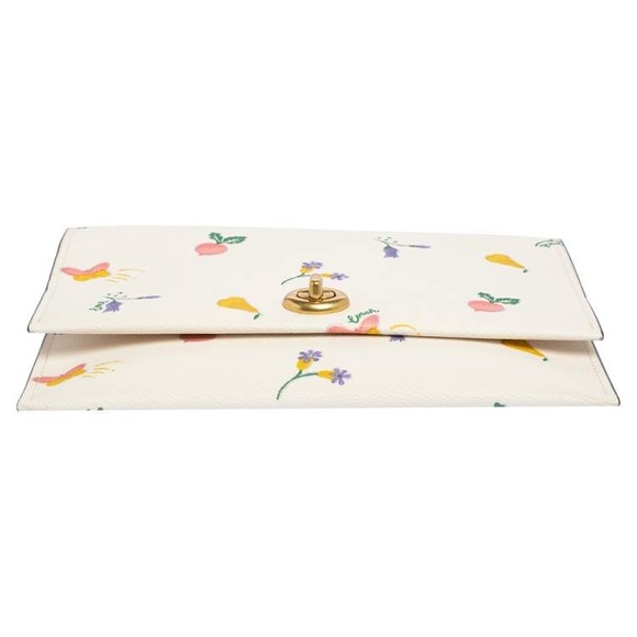Coach Large Turnlock Pouch/Clutch in Garden Print - Picture 6 of 15